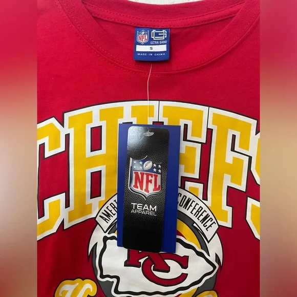 NFL Kansas City Chiefs Red Long Sleeve Top NWT SIZE SM - Picture 2 of 4
